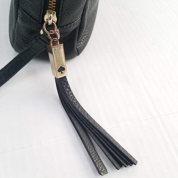 Kate Spade New York Black Pebble Leather Tassel Ca - Picture 4 of 16
